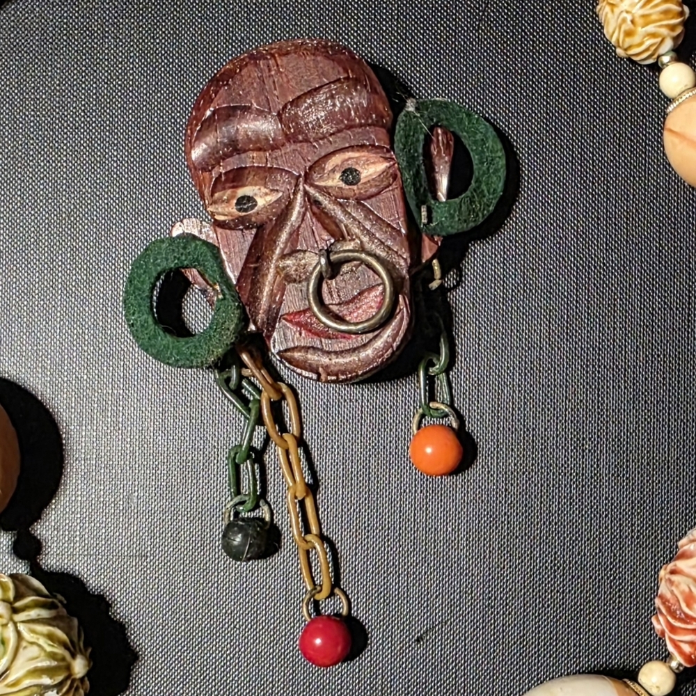 Elzac Brooch, circa., early 1940's (Unsigned)